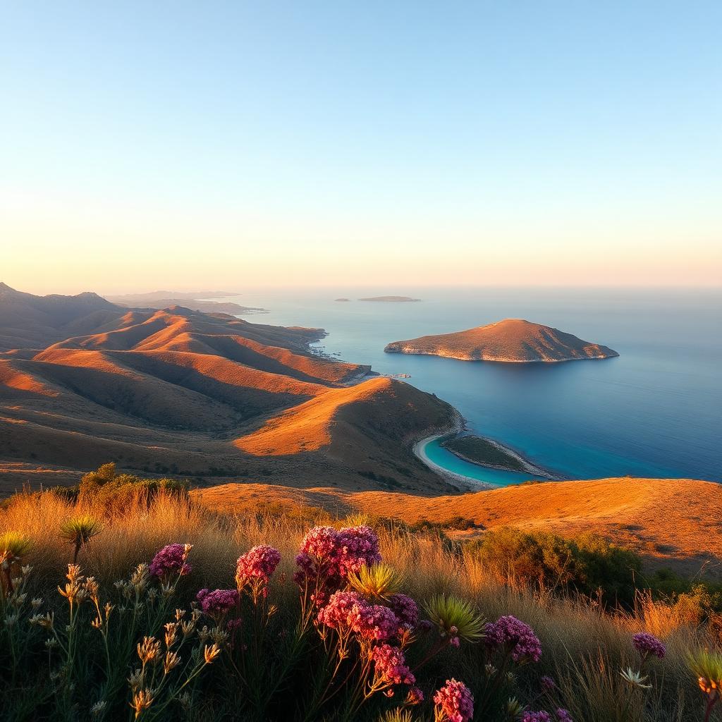 Hilltop view over Porto Rafti bay